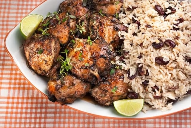 Fresh Juice + Large Jerk Chicken.